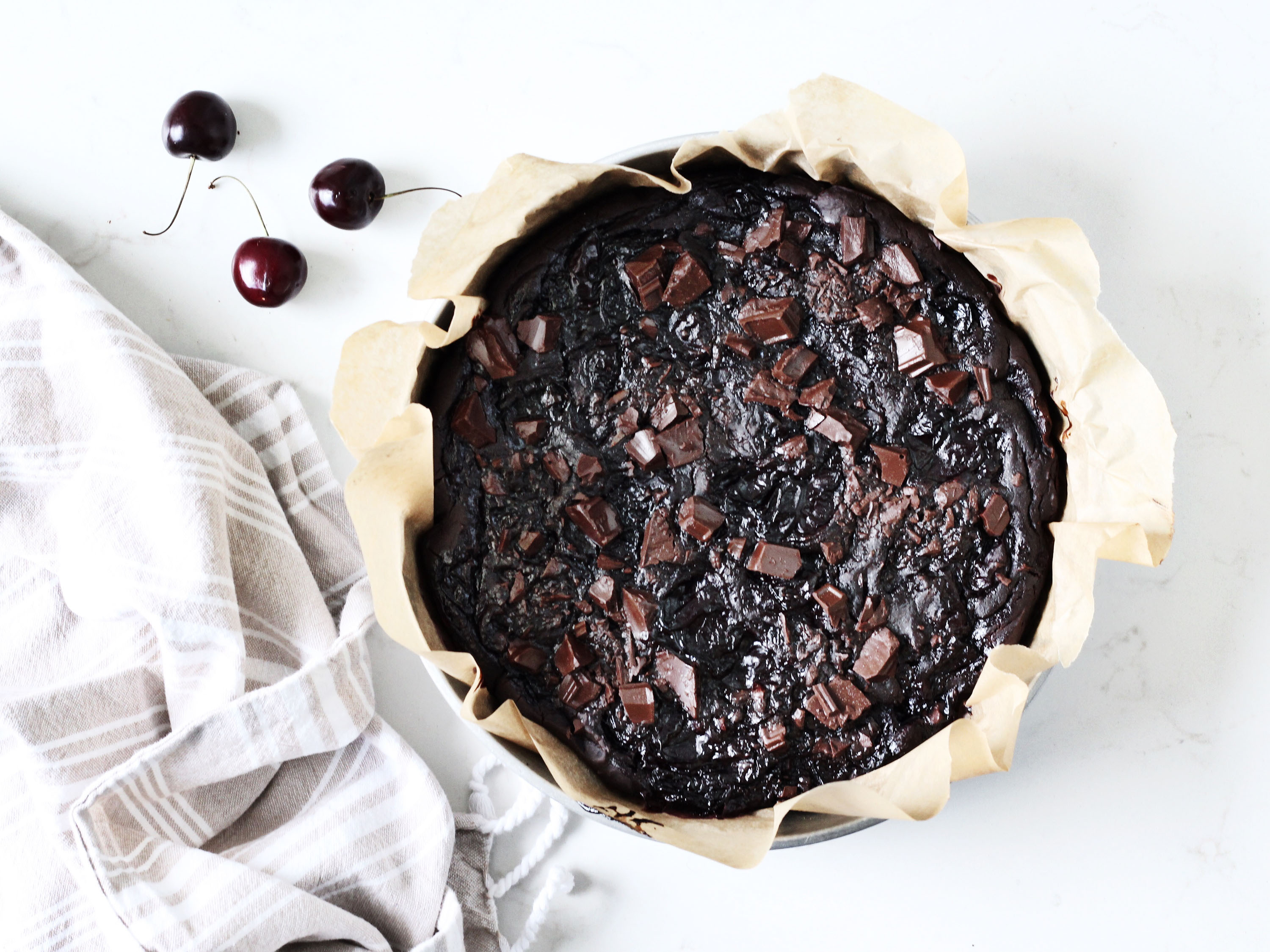 Black Forest Black Bean Brownies