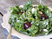 Cherry Kale Salad with Honey Lime Vinaigrette